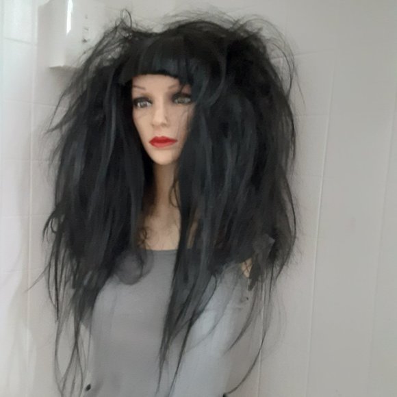 Gothic bat nest wig. mixed with human hair main image 5